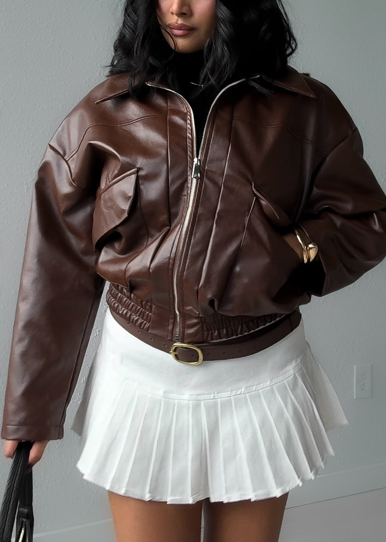 Chocolate Collar Jacket