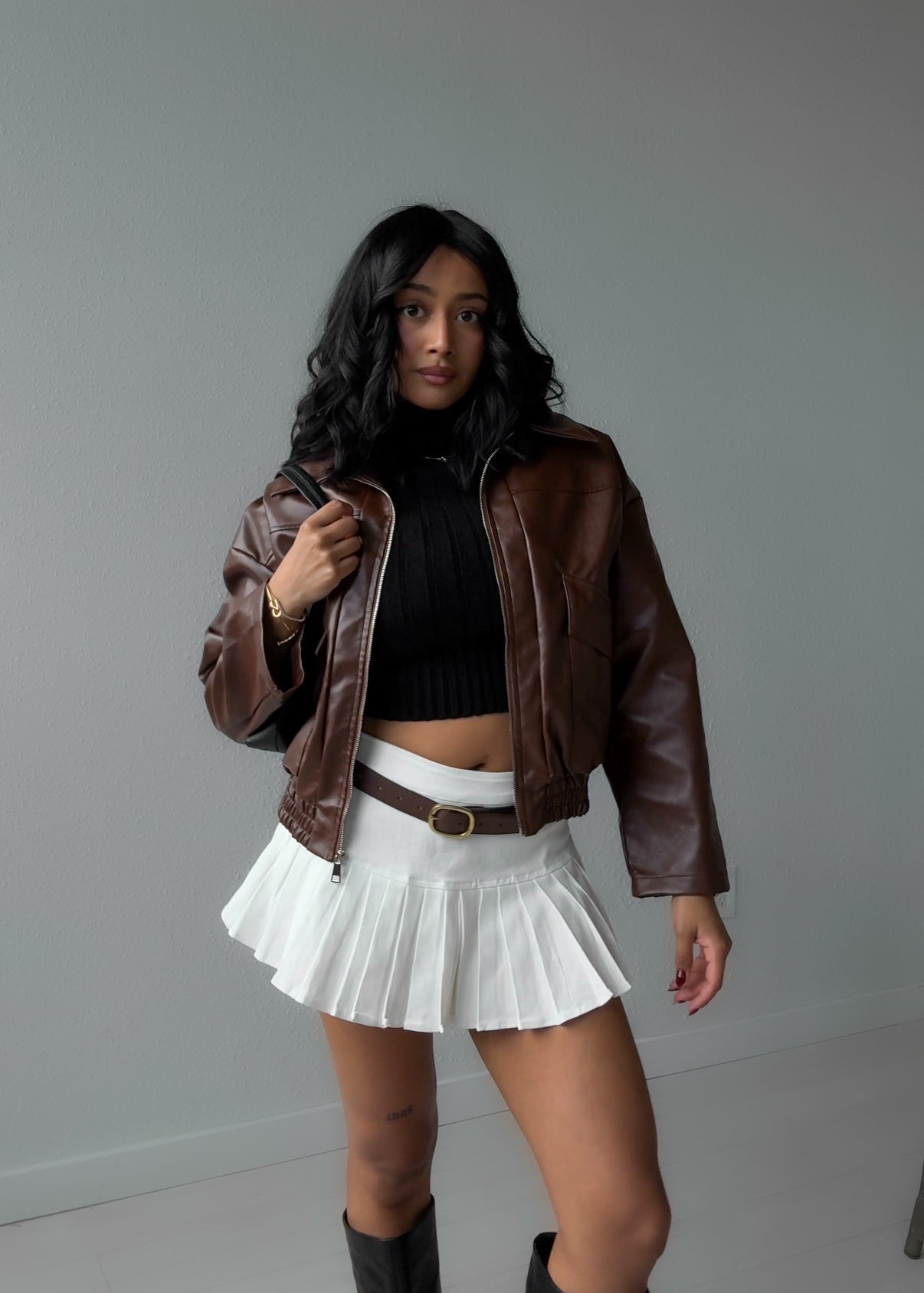 Chocolate Collar Jacket